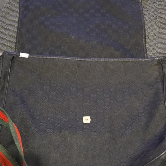 Authentic Gucci GG Supreme Monogram Web Stripe Crossbody Messenger Bag Unisex - Picture 4 of 9